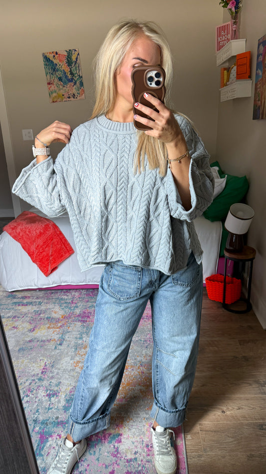 New Chapter Heather Grey Knit Sweater