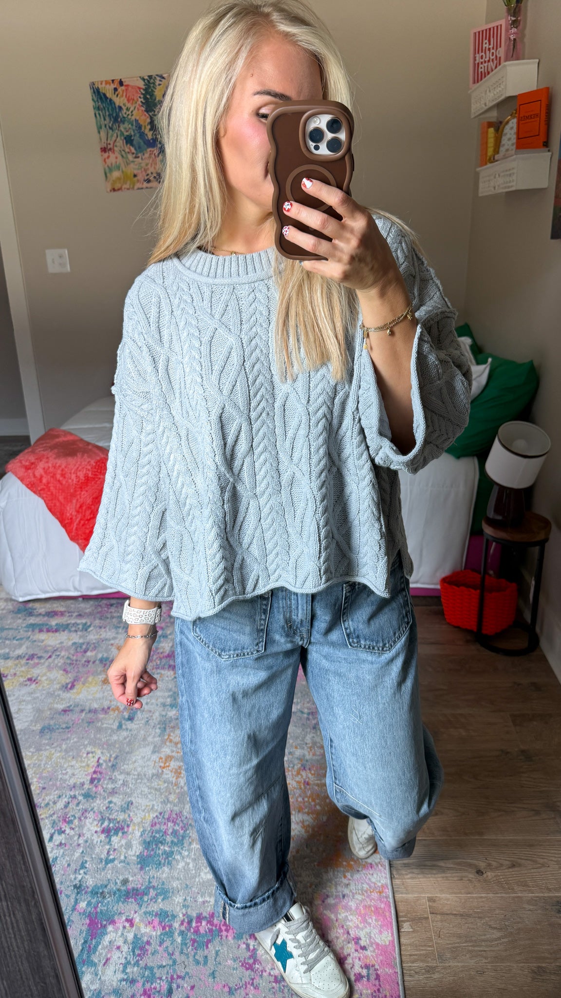 New Chapter Heather Grey Knit Sweater