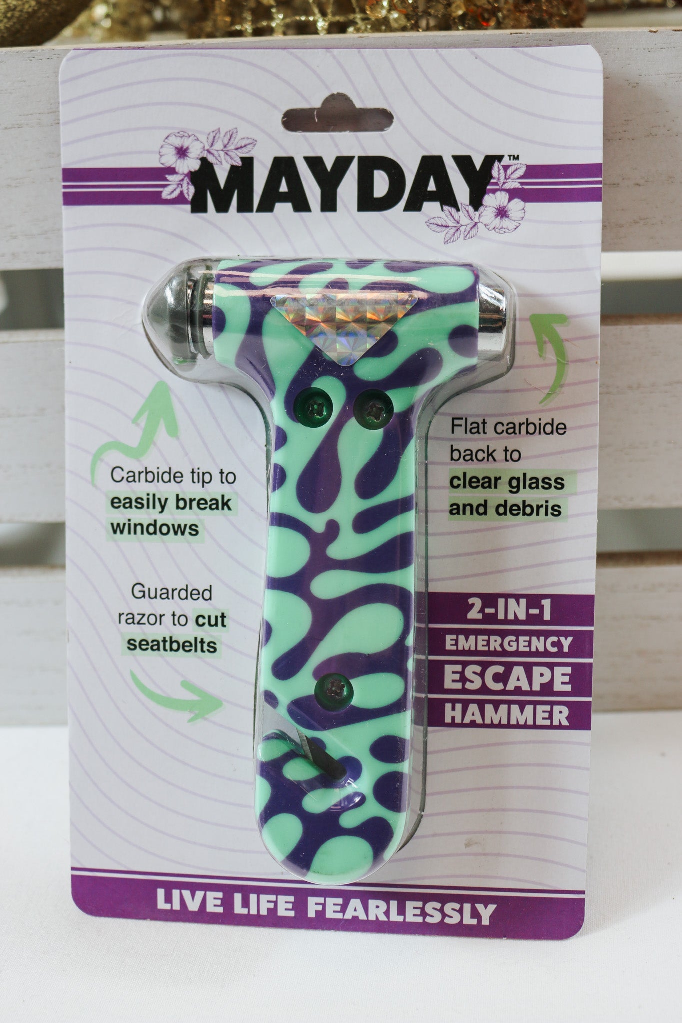 Mayday 2-in-1 Emergency Escape Hammer - 3 Colors