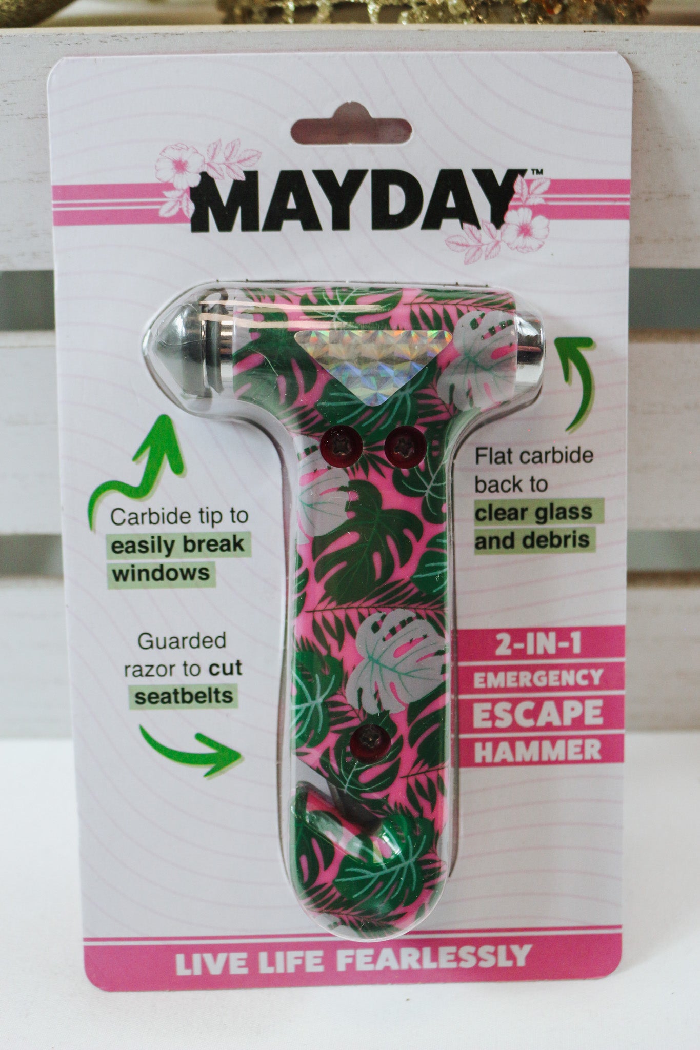 Mayday 2-in-1 Emergency Escape Hammer - 3 Colors