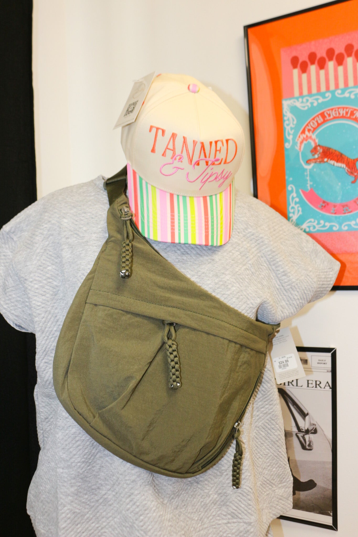 Large Crescent Crossbody Bag