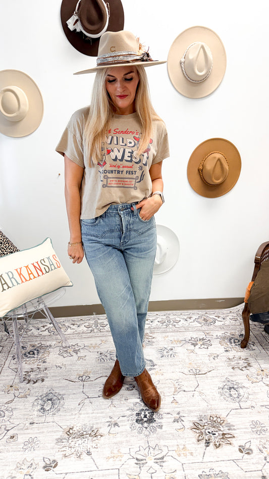 Sendero x Ariat Wild West Country Fest Tan Tee