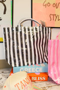 Large Stripe Tote Bag