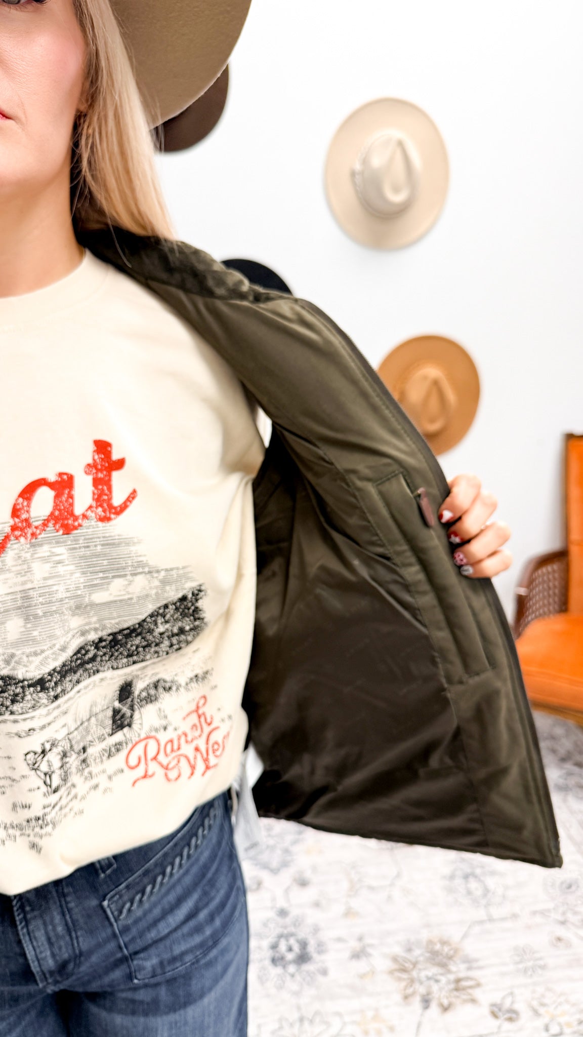 Women's Ariat Grizzly Quilted Earth Tone Vest