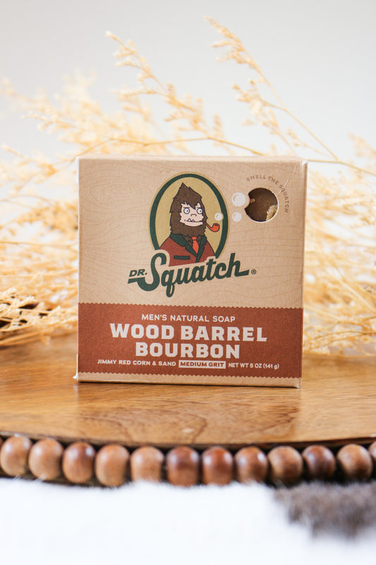 Wood Barrel Bourbon Bar Soap