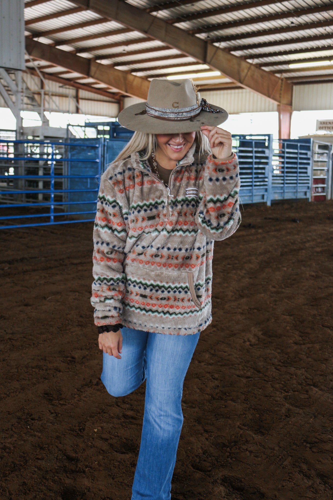 Womens Hooey Fleece Pullover -3 Colors