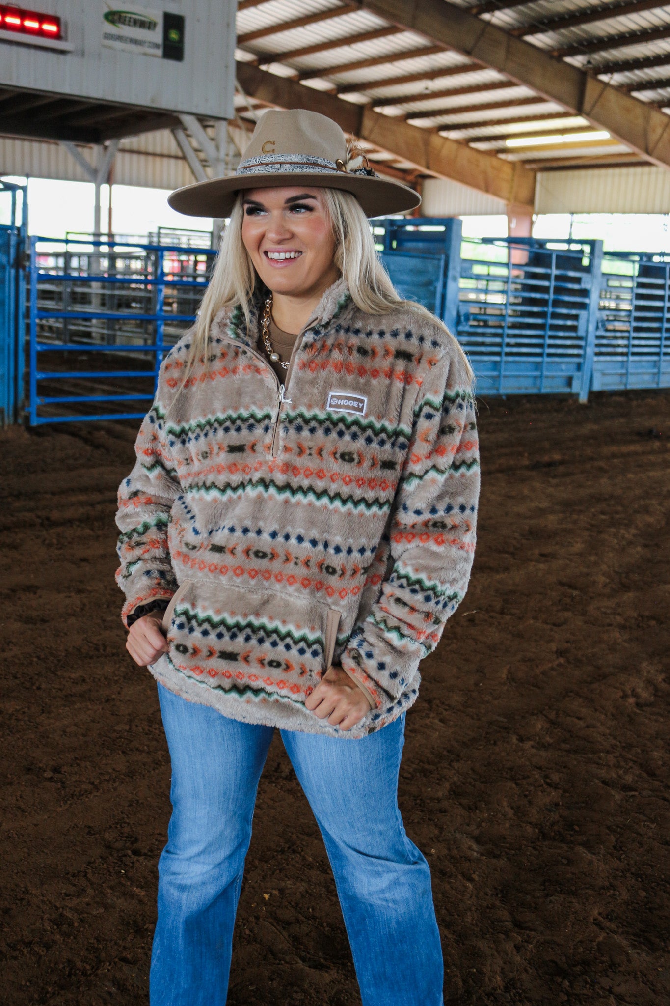 Womens Hooey Fleece Pullover -3 Colors