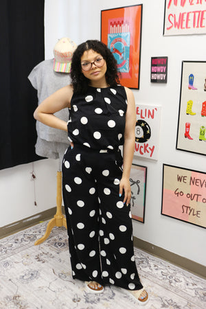 Right On The Dot Black Polka Dot Set