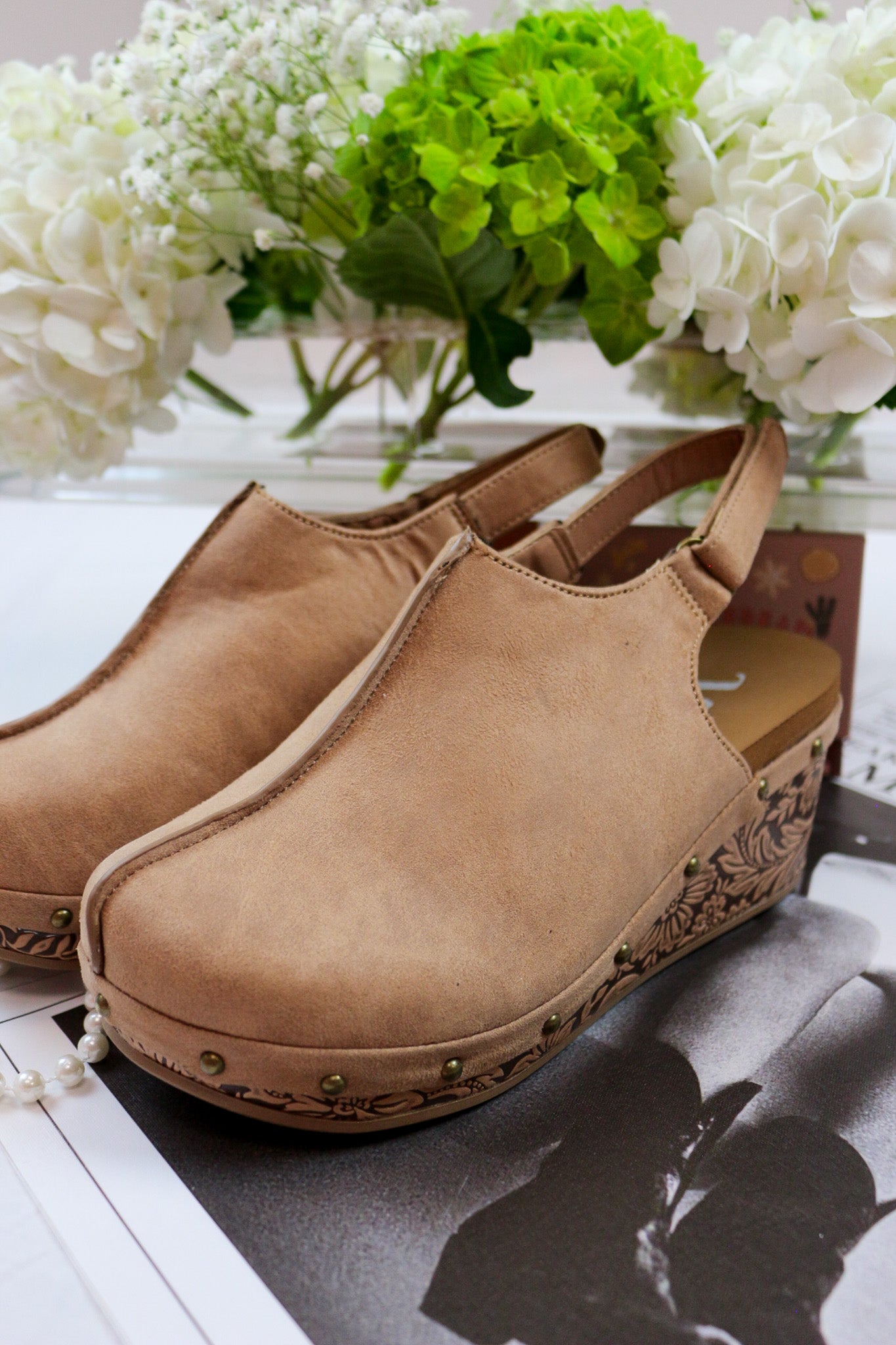 Miranda Close Toe Tooled Wedge