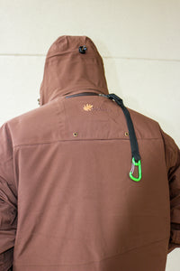 Brown Heavyweight Windproof/Waterproof G3 Flex 3-N-1 Jacket With Hood