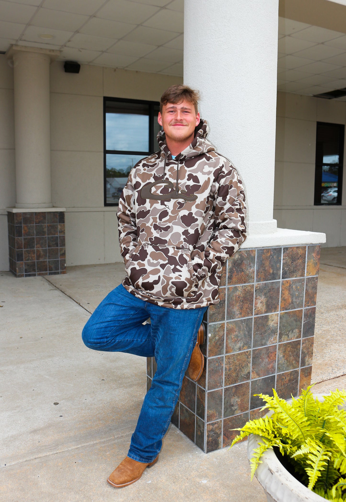 Old School Timber Camo LST Silencer Fleece-Lined Hoodie