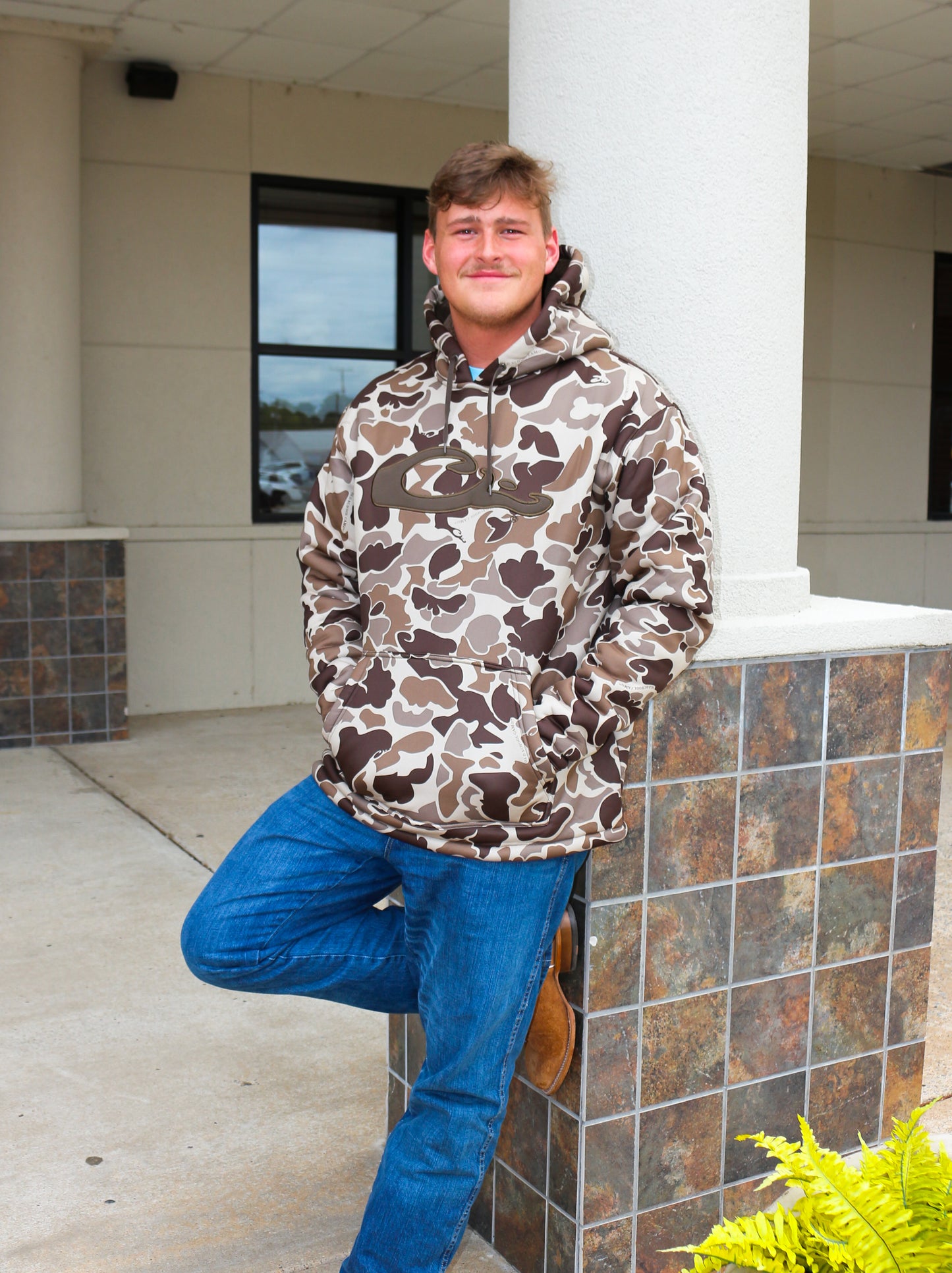 Old School Timber Camo LST Silencer Fleece-Lined Hoodie