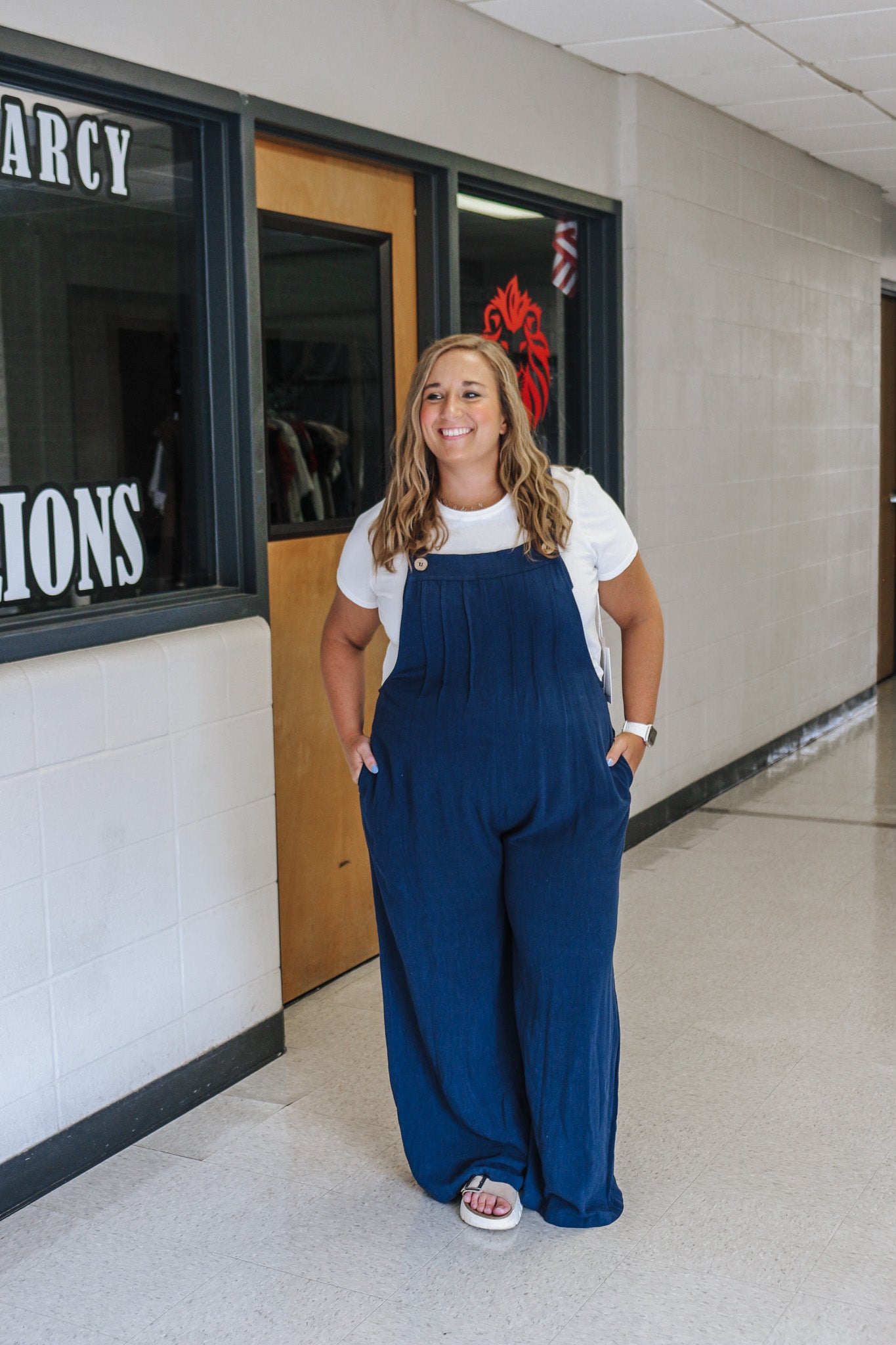 Jumping Through Hoops Navy Jumpsuit