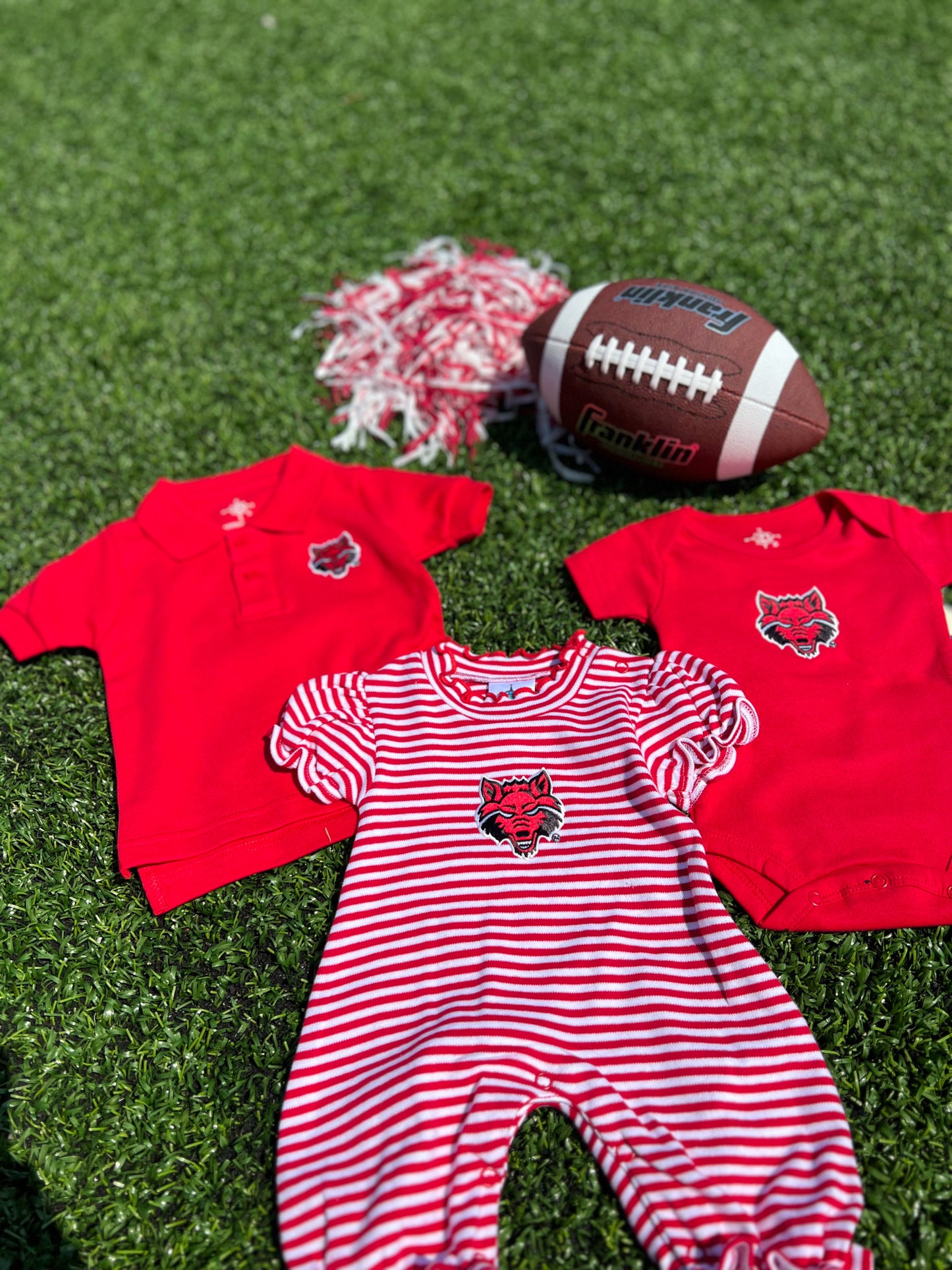 Boys Red Wolf Polo Shirt