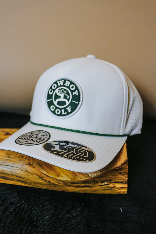 Cowboy Golf White Green Men's Hooey Trucker Hat