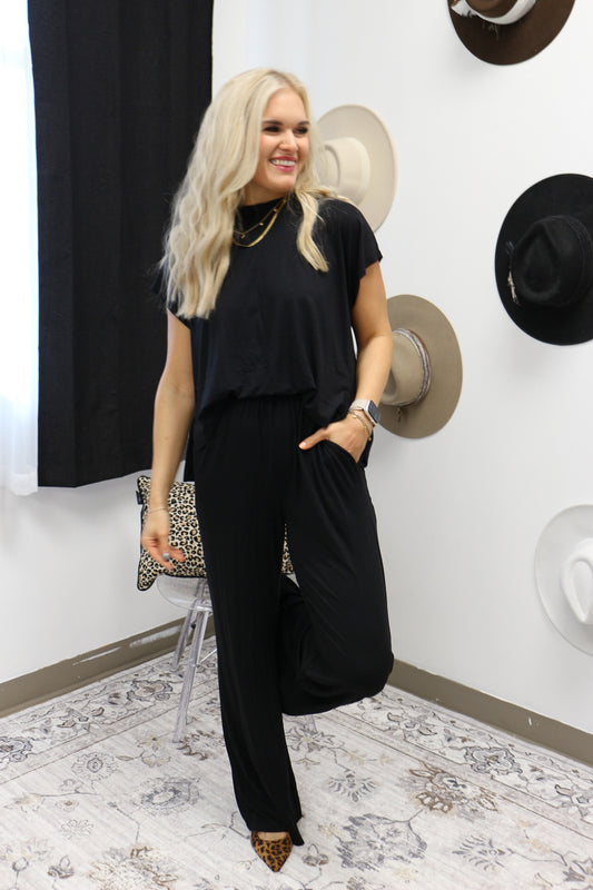 Modern Comfort Black Jumpsuit