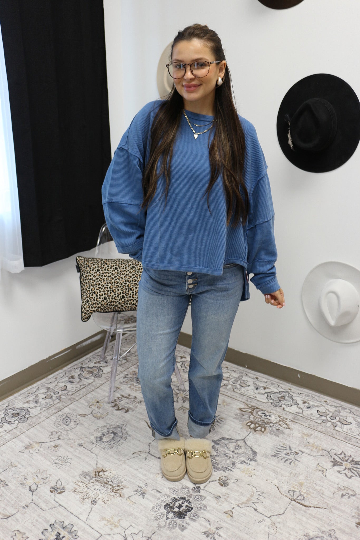 Sabrina Ribbed Pullover -2 Colors