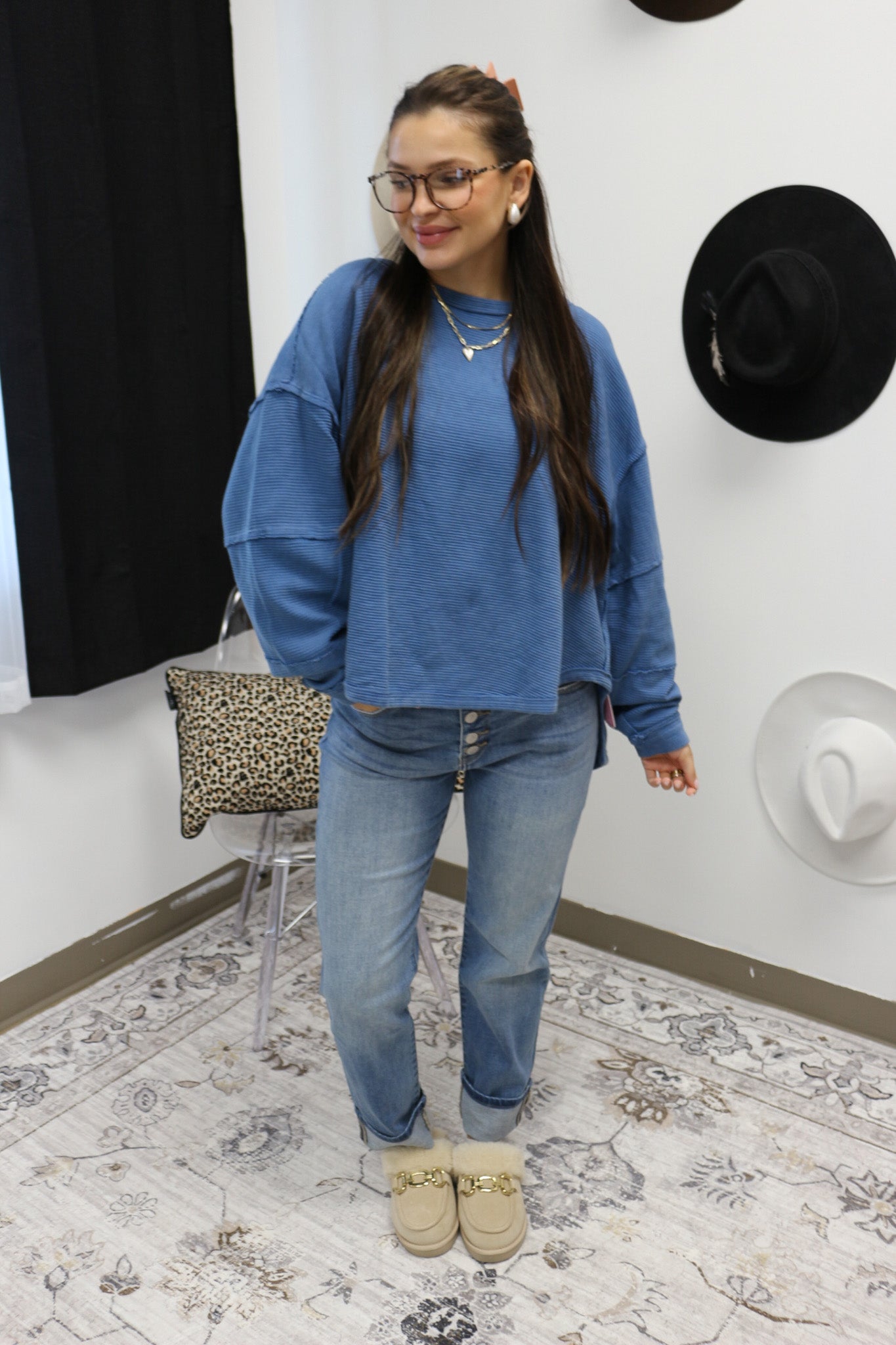 Sabrina Ribbed Pullover