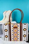 Wrangler Southwestern Canvas Tote Bag