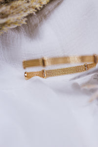 Gold Open Bracelet