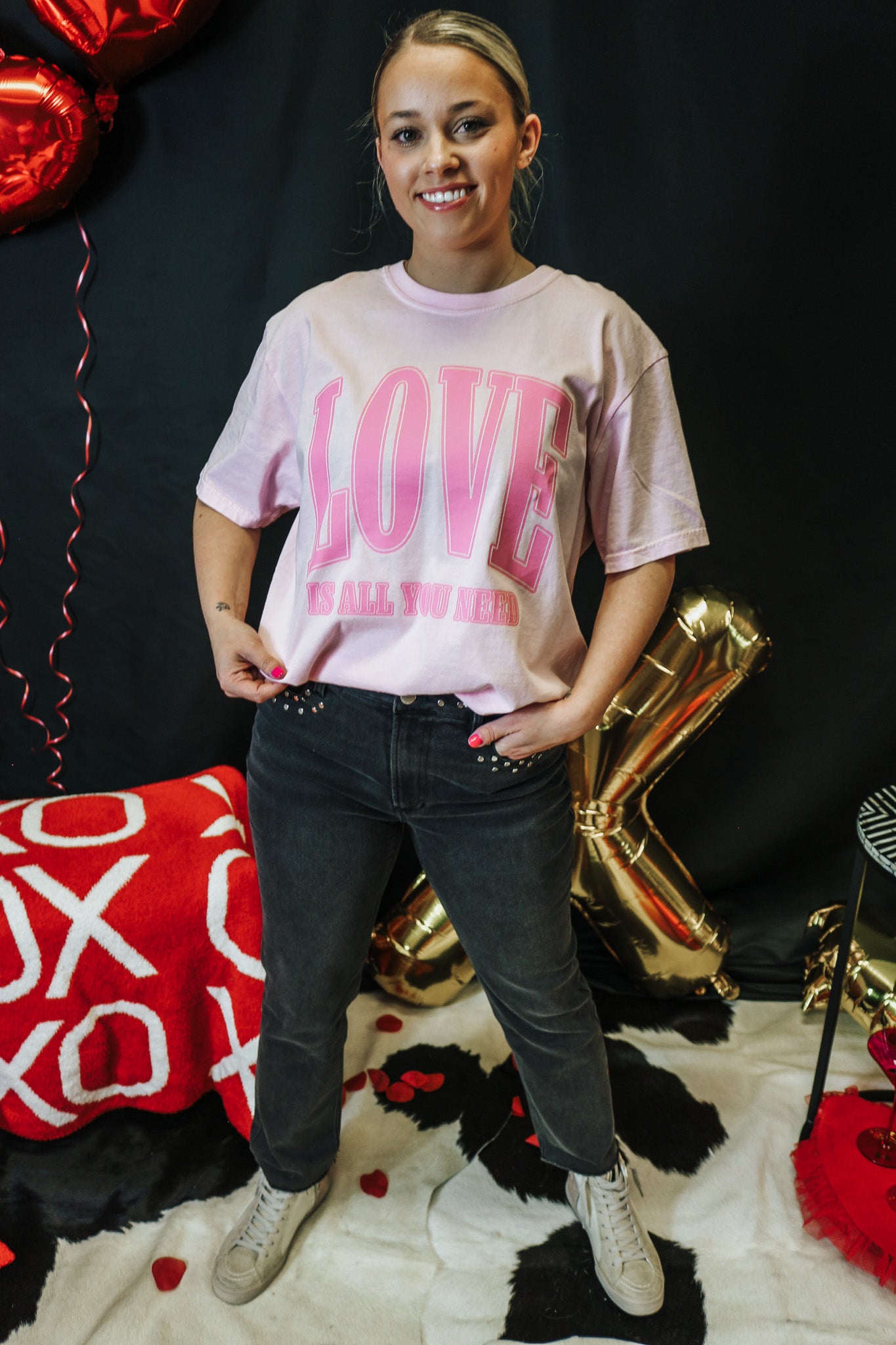 Love is All You Need Pink Tee