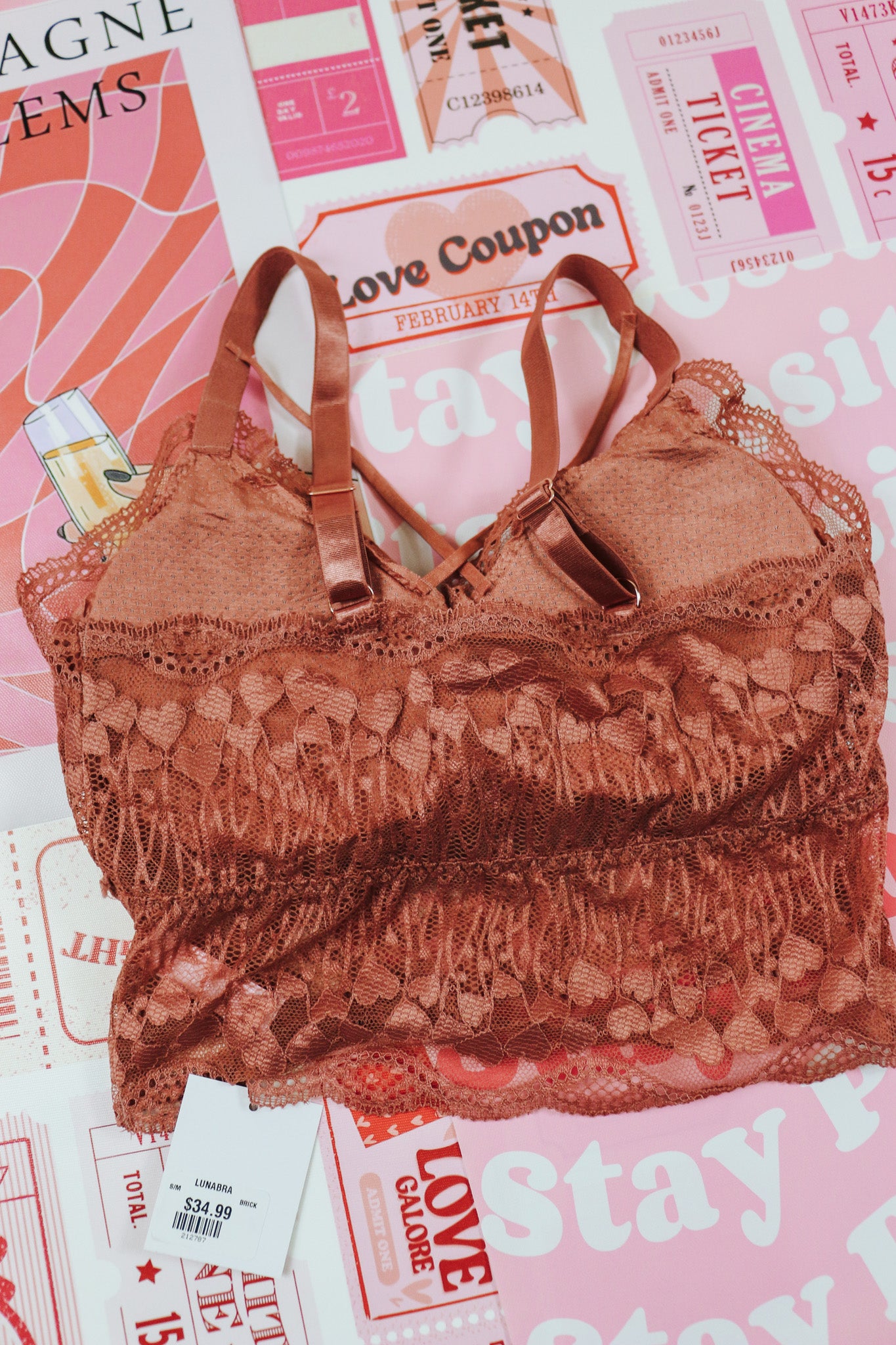 Luna Lace Brick Bralette