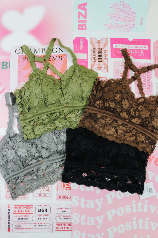 Juliette Lace Bralette - 4 Colors