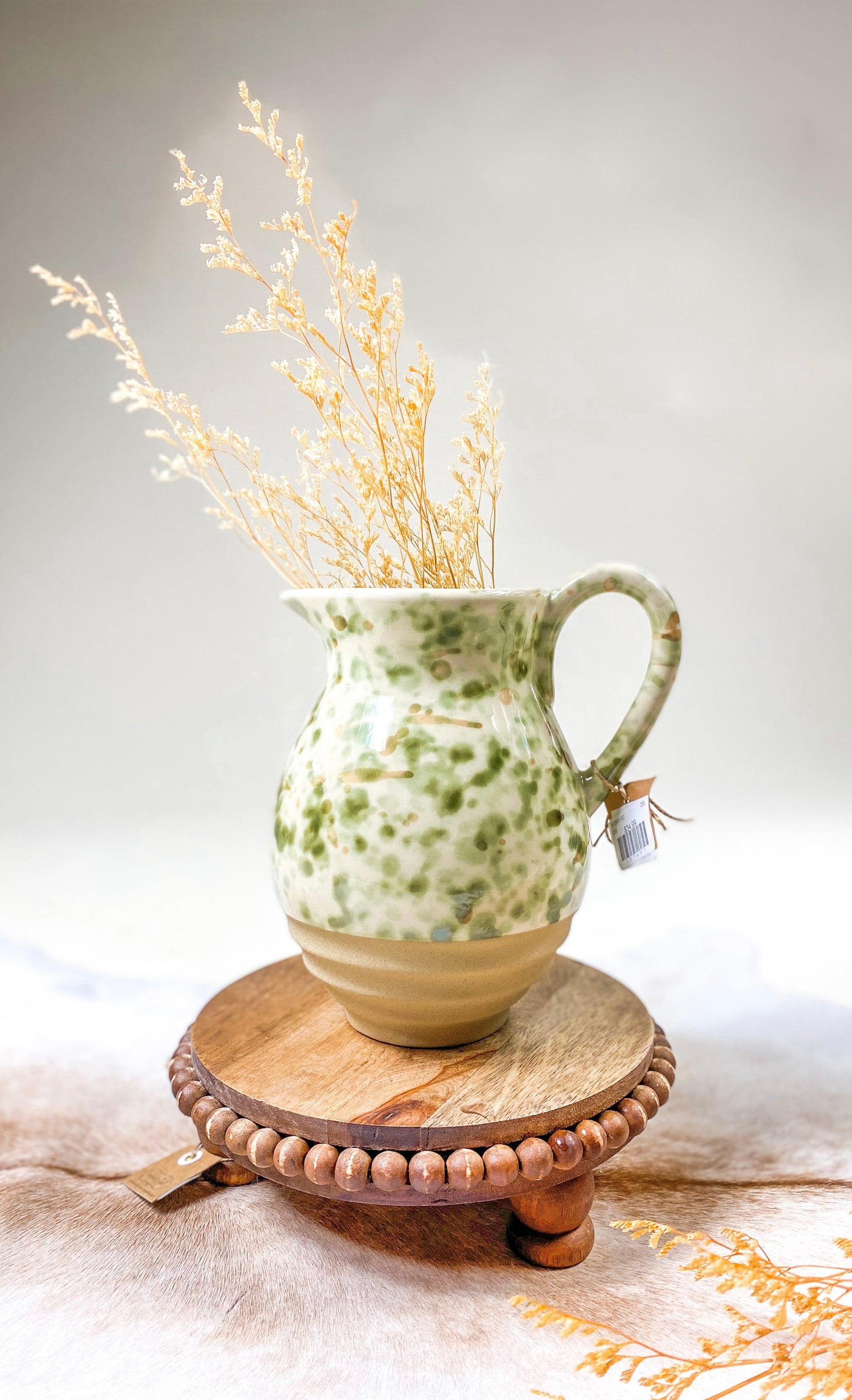 Mud Pie Splatter Stoneware Pitcher