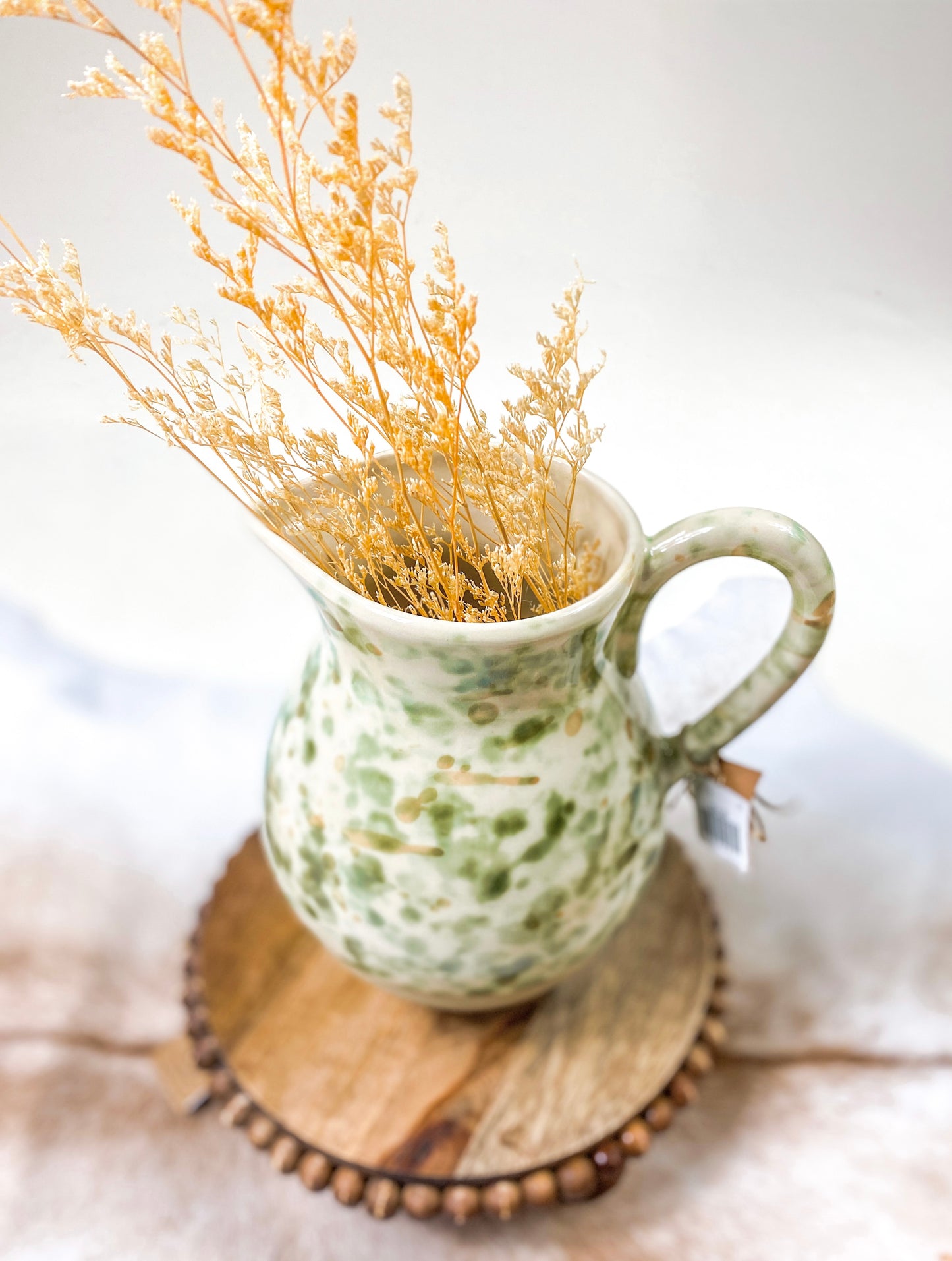 Mud Pie Splatter Stoneware Pitcher