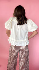 Speak Into Existence Women's Cream Blouse