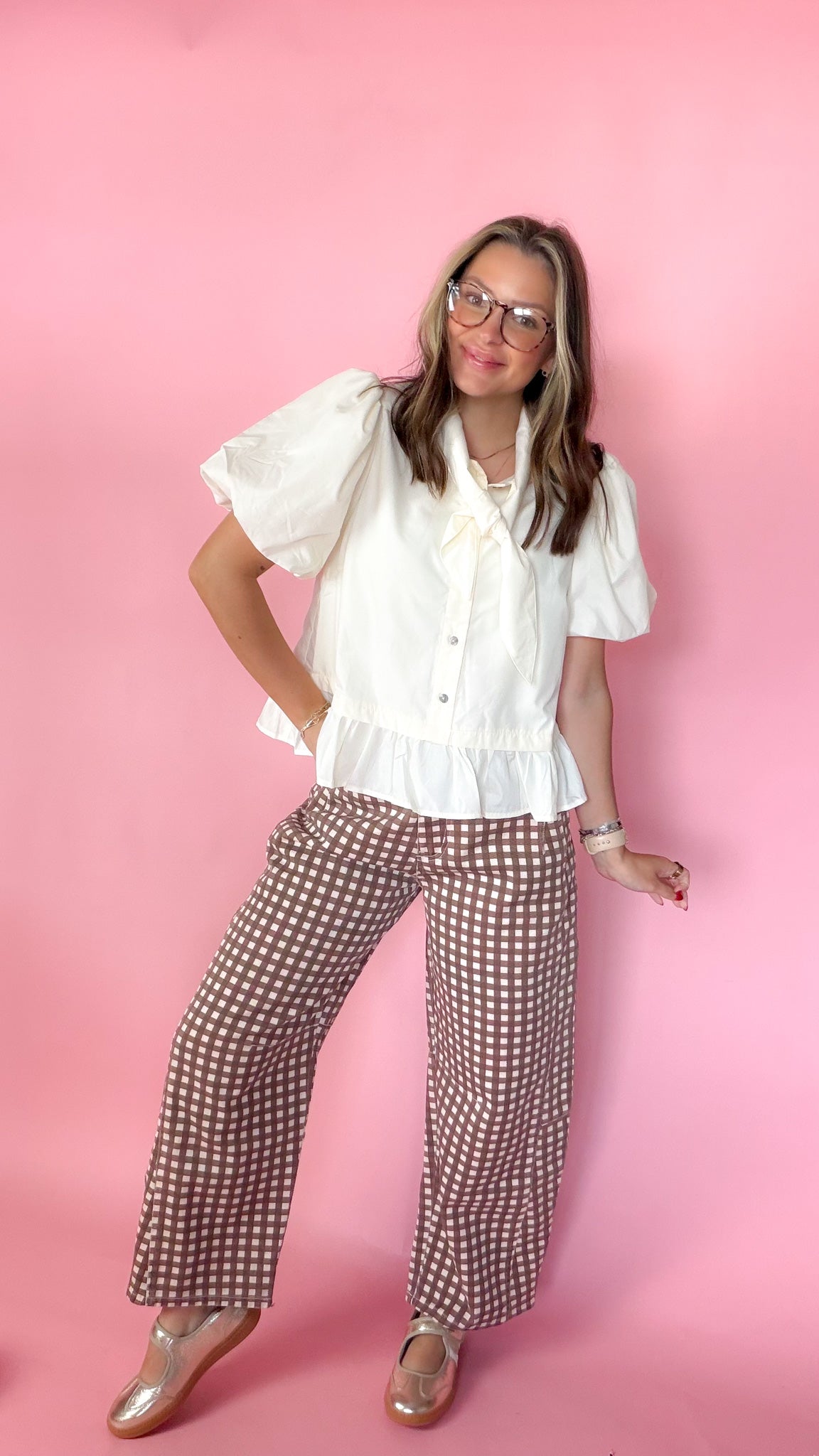 Speak Into Existence Women's Cream Blouse
