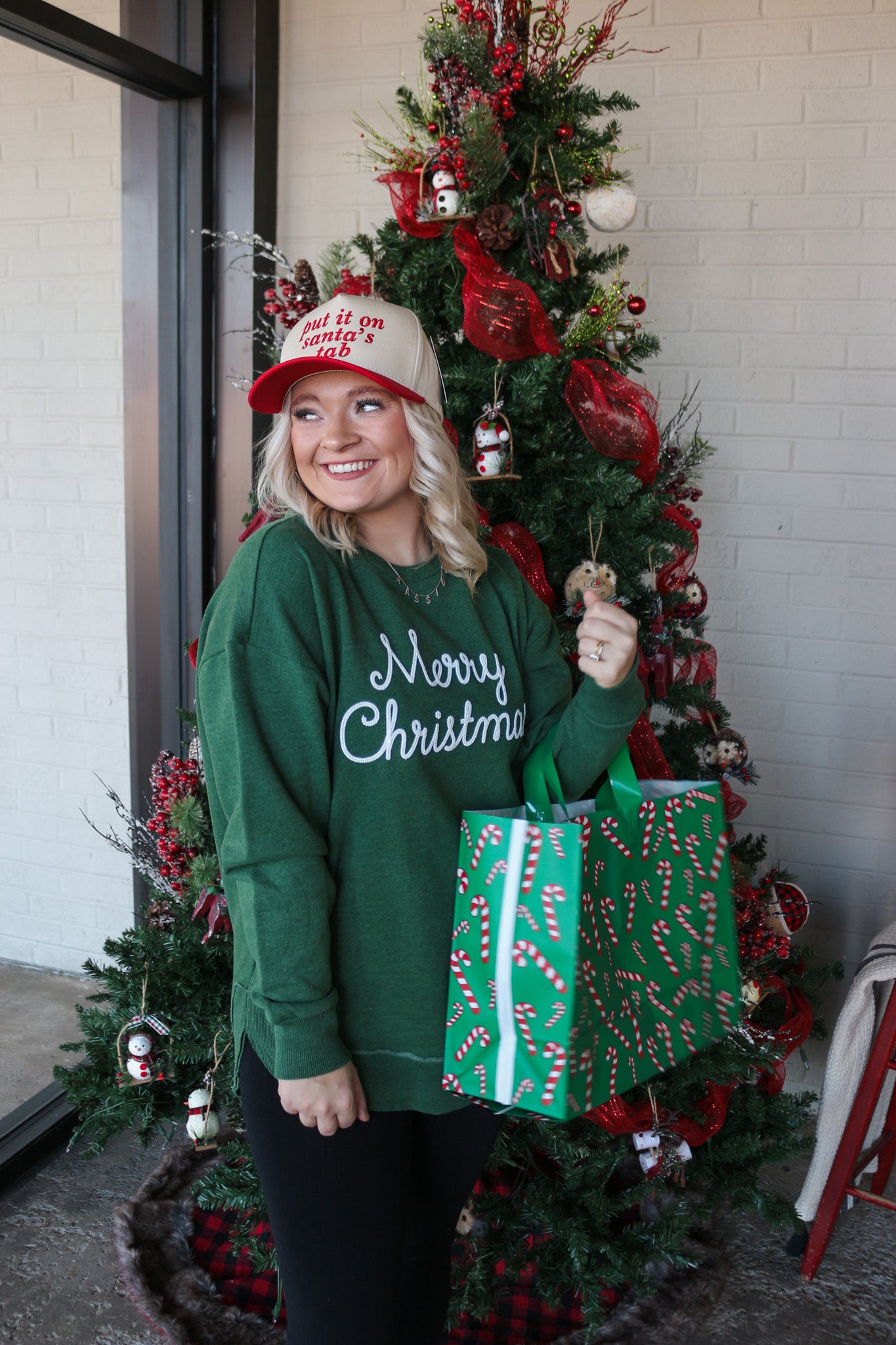 Green Merry Christmas Sweatshirt