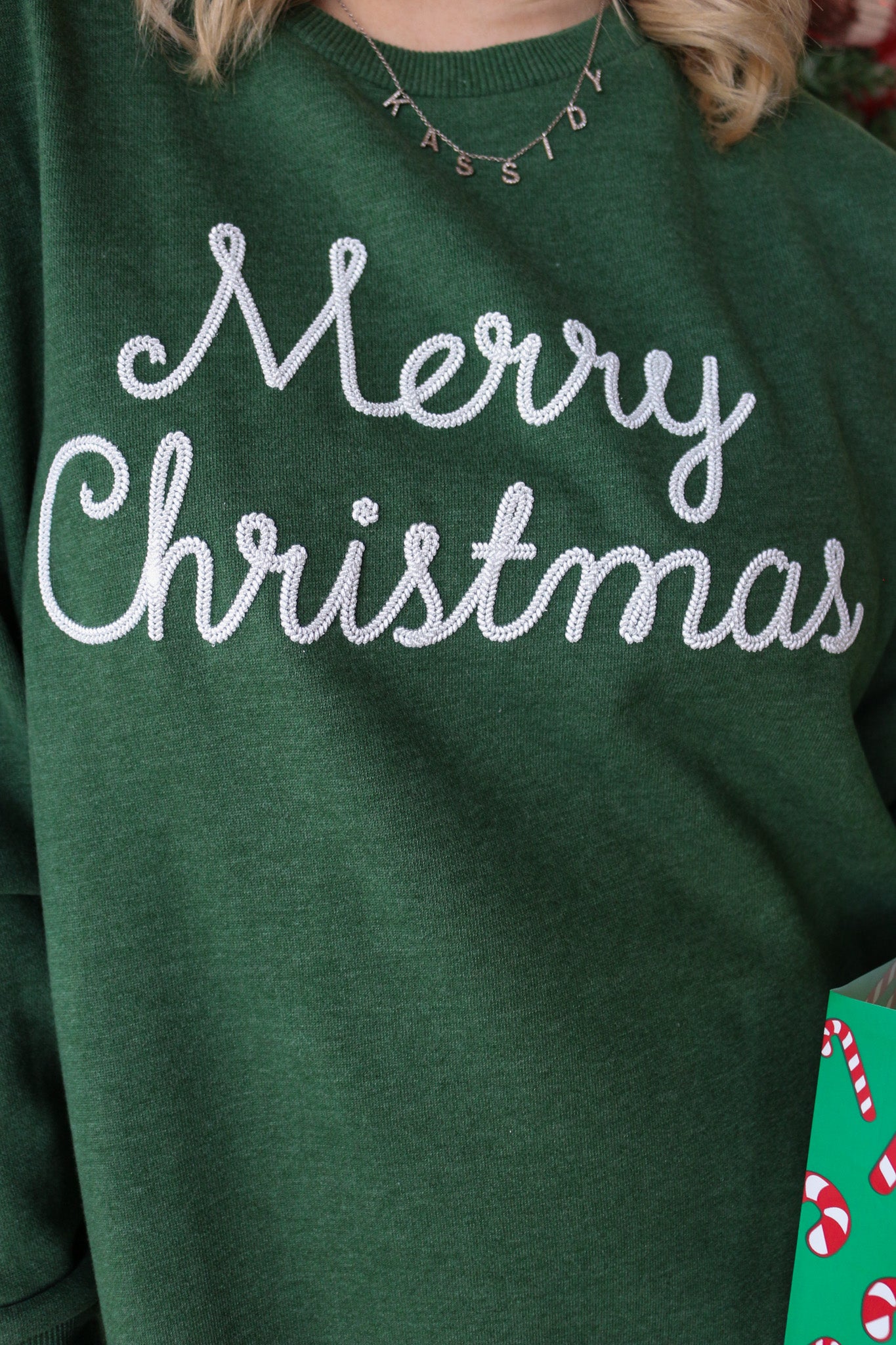 Green Merry Christmas Sweatshirt