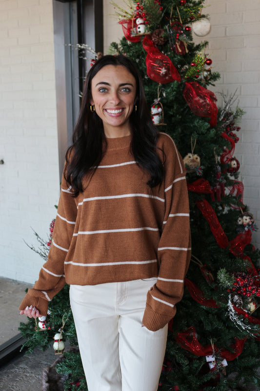 In A Bind Gucci Brown Stripe Sweater