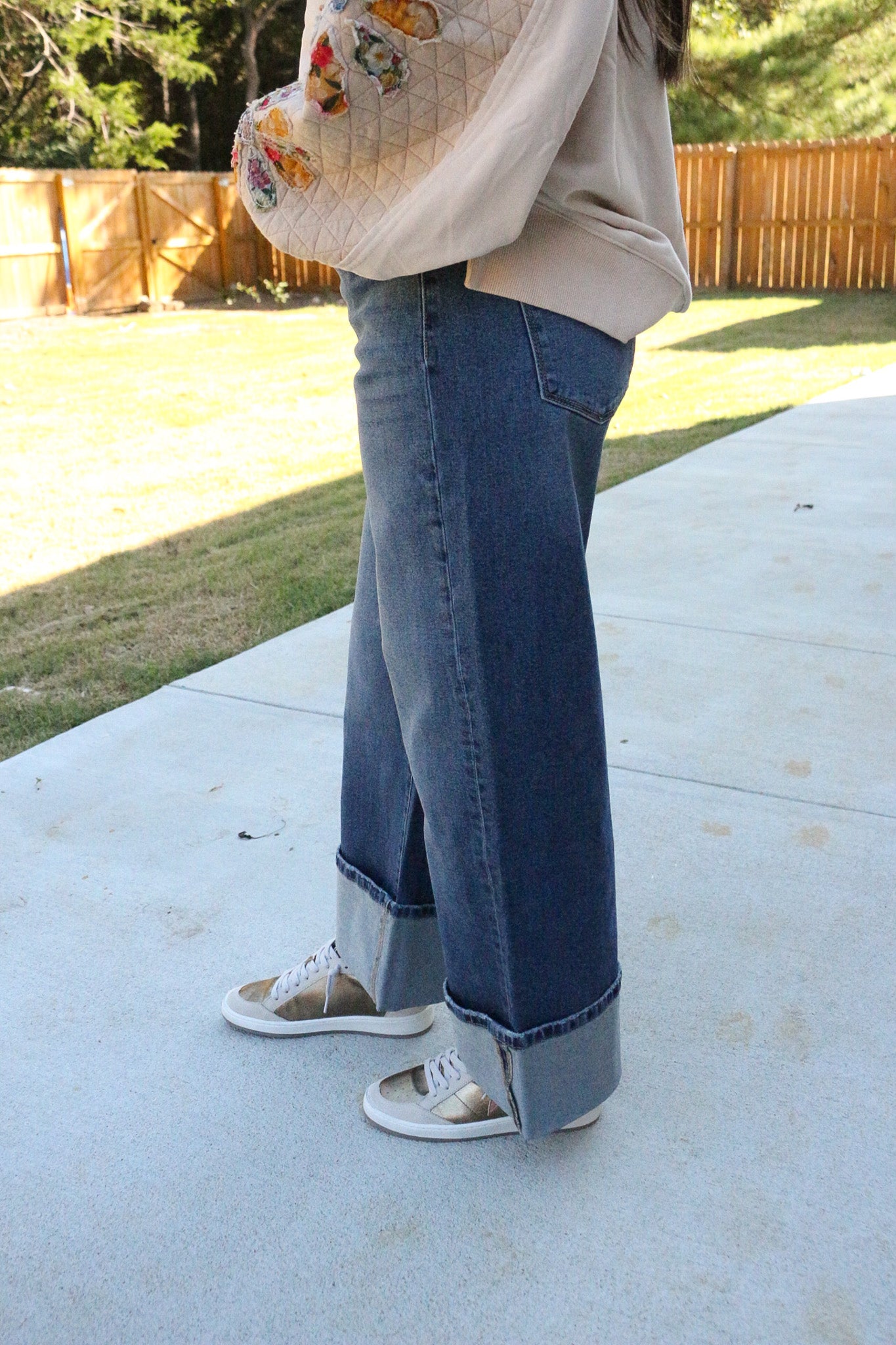 Collie Essentials Ultra High Rise Cropped Wide Leg KanCan Jeans