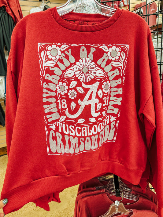 Alabama Crimson Red Sweatshirt