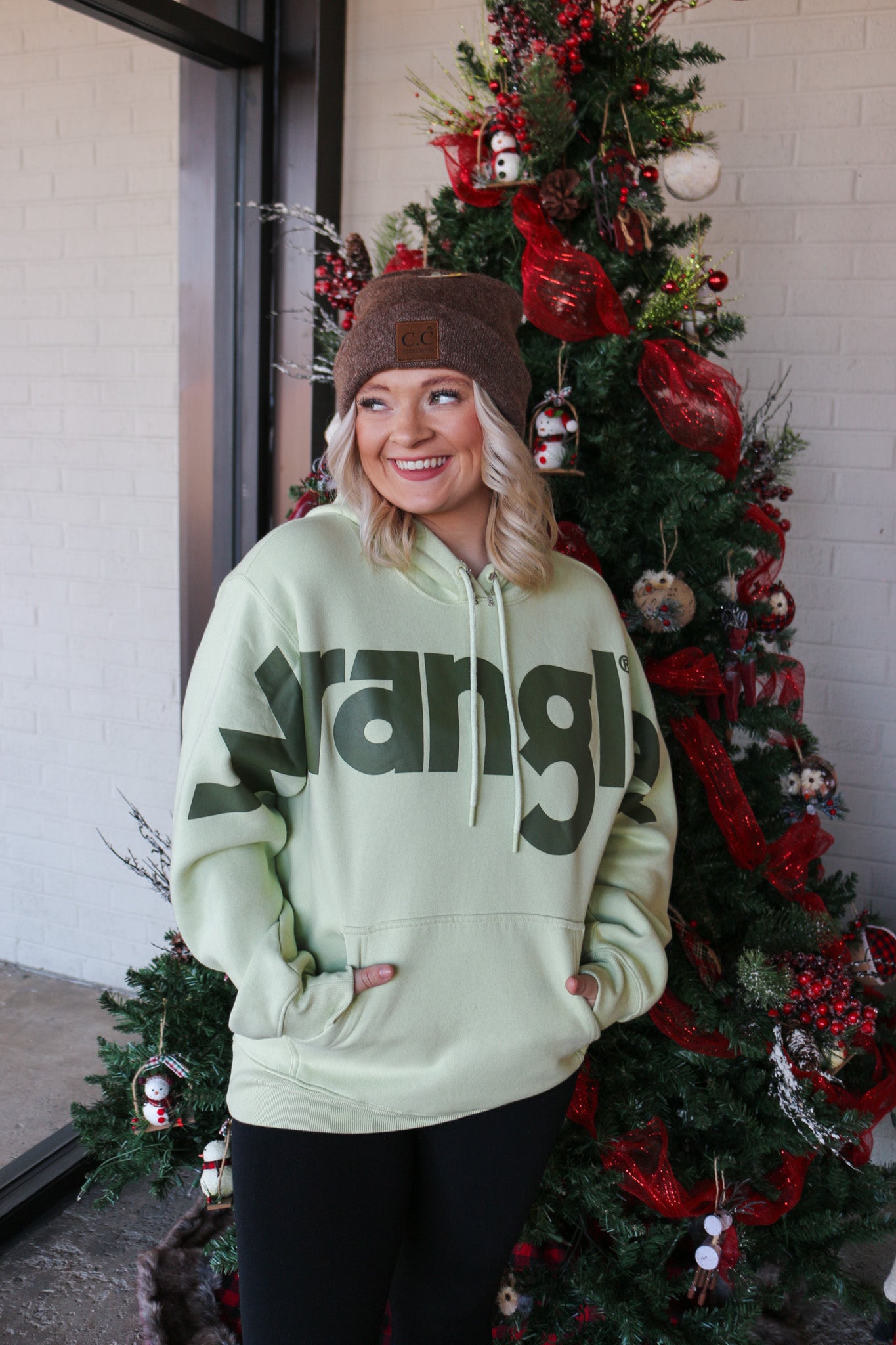 Wrangler Women's Green Logo Hoodie