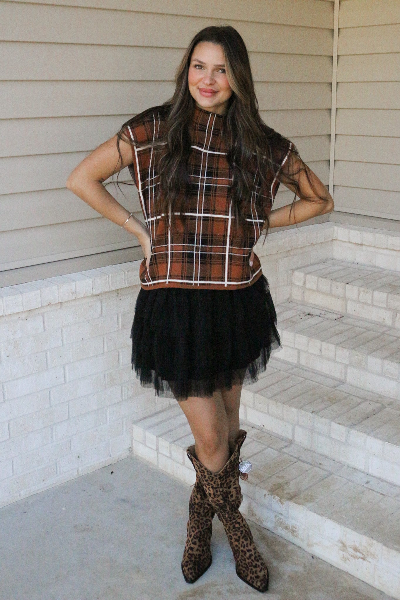 Times Of Need Black Tulle Skirt