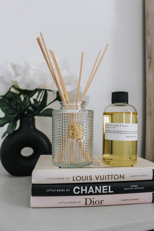 Smoked Vanilla & Santal Reed Diffuser Set