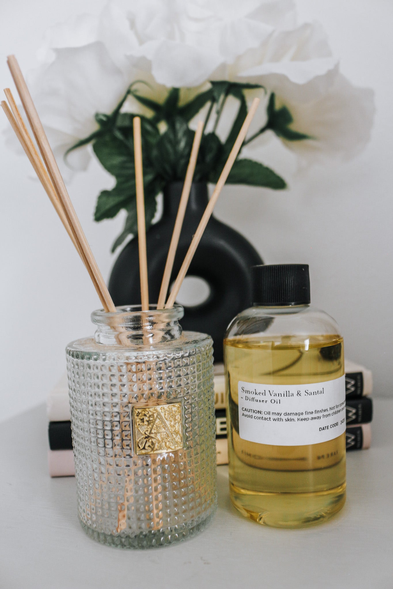 Smoked Vanilla & Santal Reed Diffuser Set