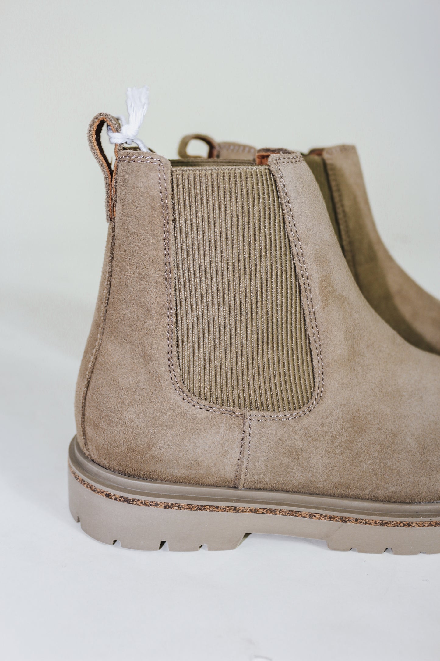 Highwood Taupe Slip On Suede Boots