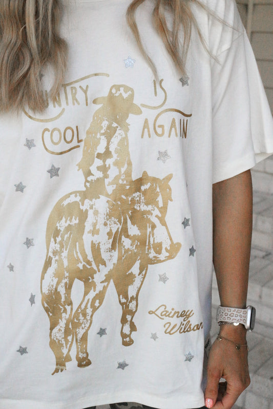 Wrangler Lainey Wilson Cream Country Cool Tee