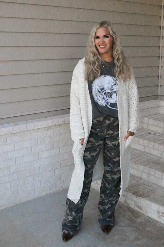 Calling Out Knit Maxi Cardigan -2 Colors