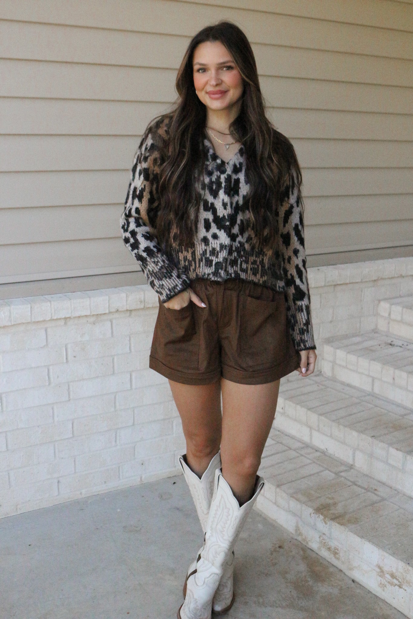 Claws Out Leopard Sweater Cardigan