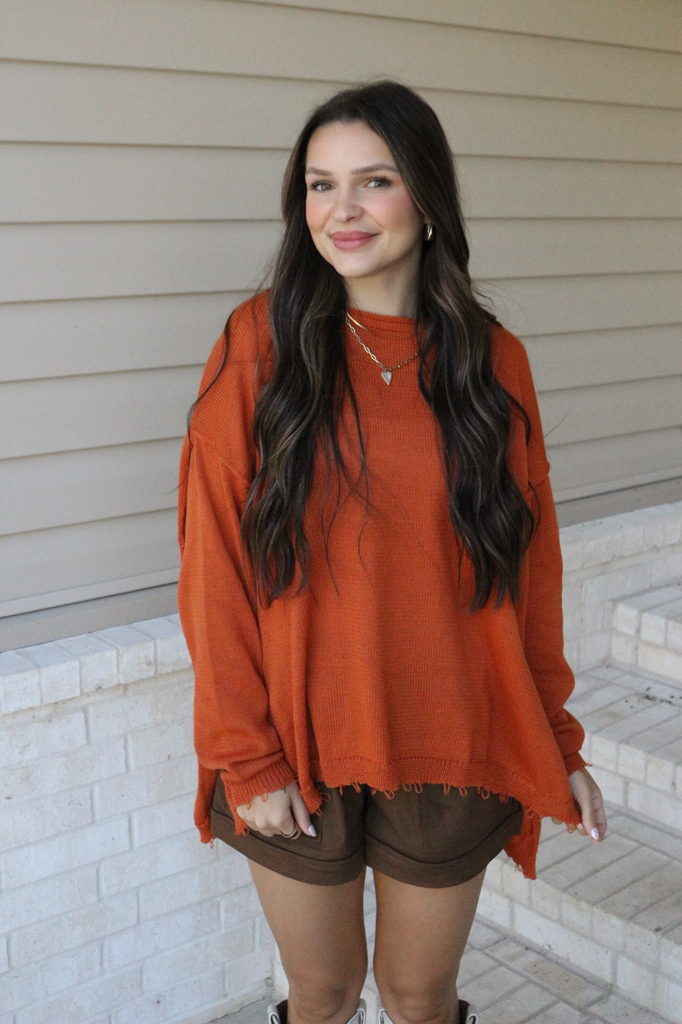 Feisty Side Of Me Persimmon Sweater