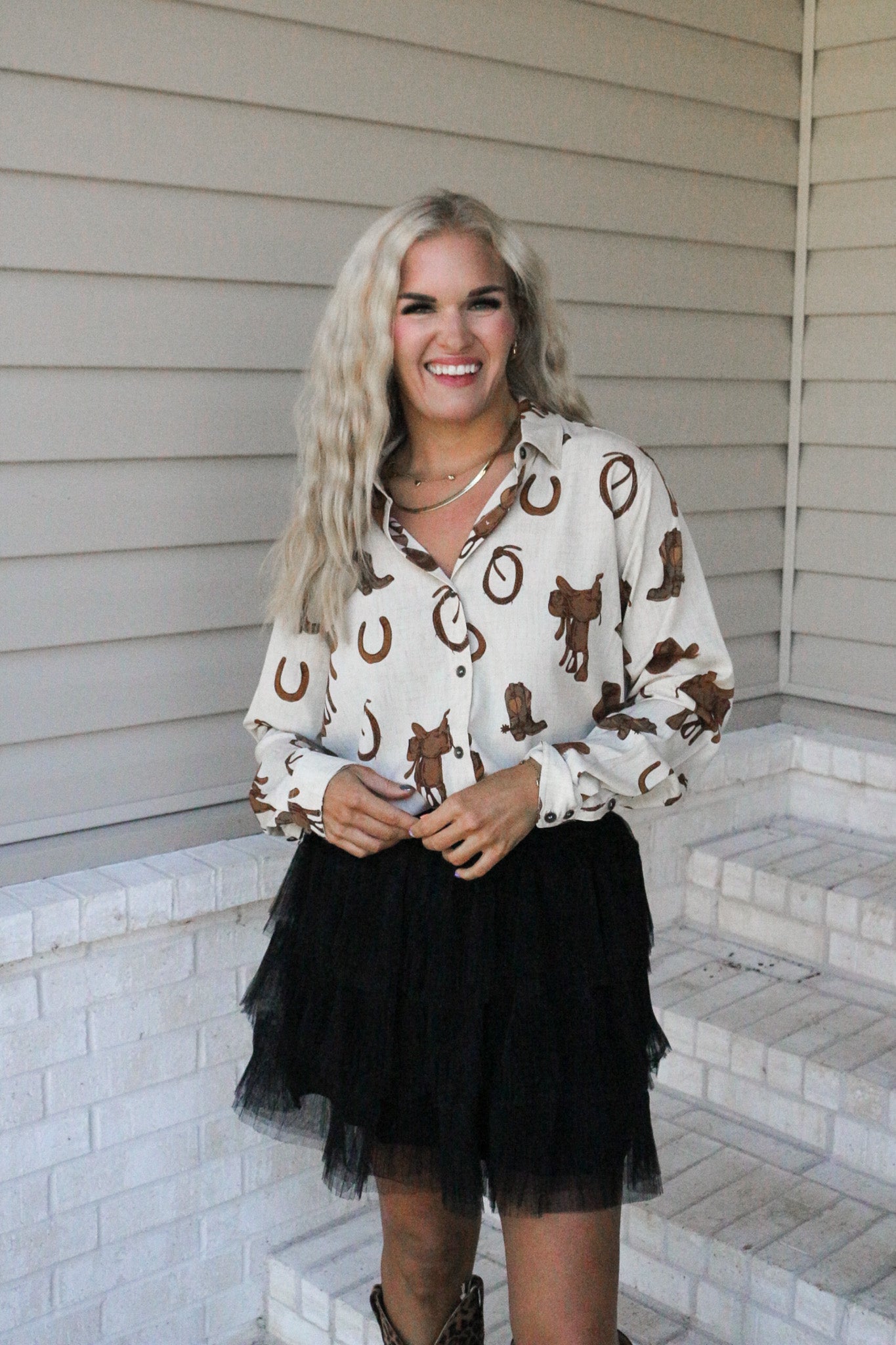 Ariat Rodeo Spur Print Homestyle Shirt