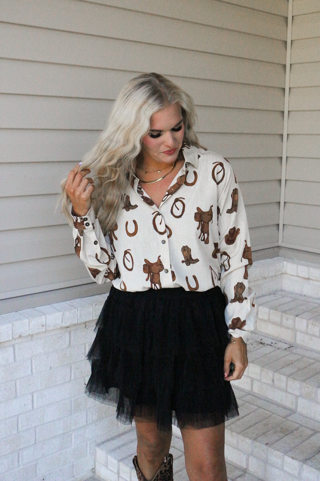 Ariat Rodeo Spur Print Homestyle Shirt