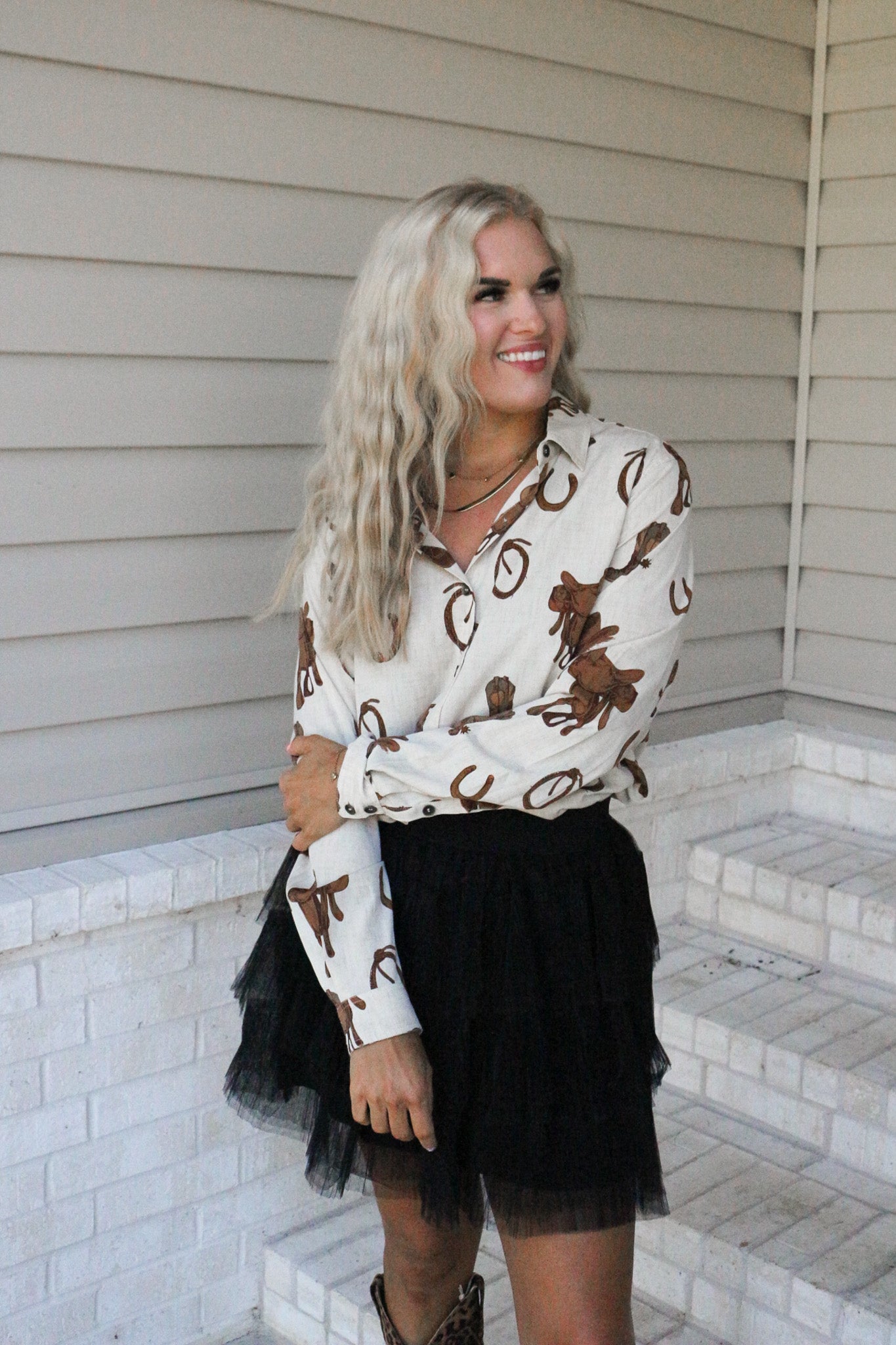 Ariat Rodeo Spur Print Homestyle Shirt