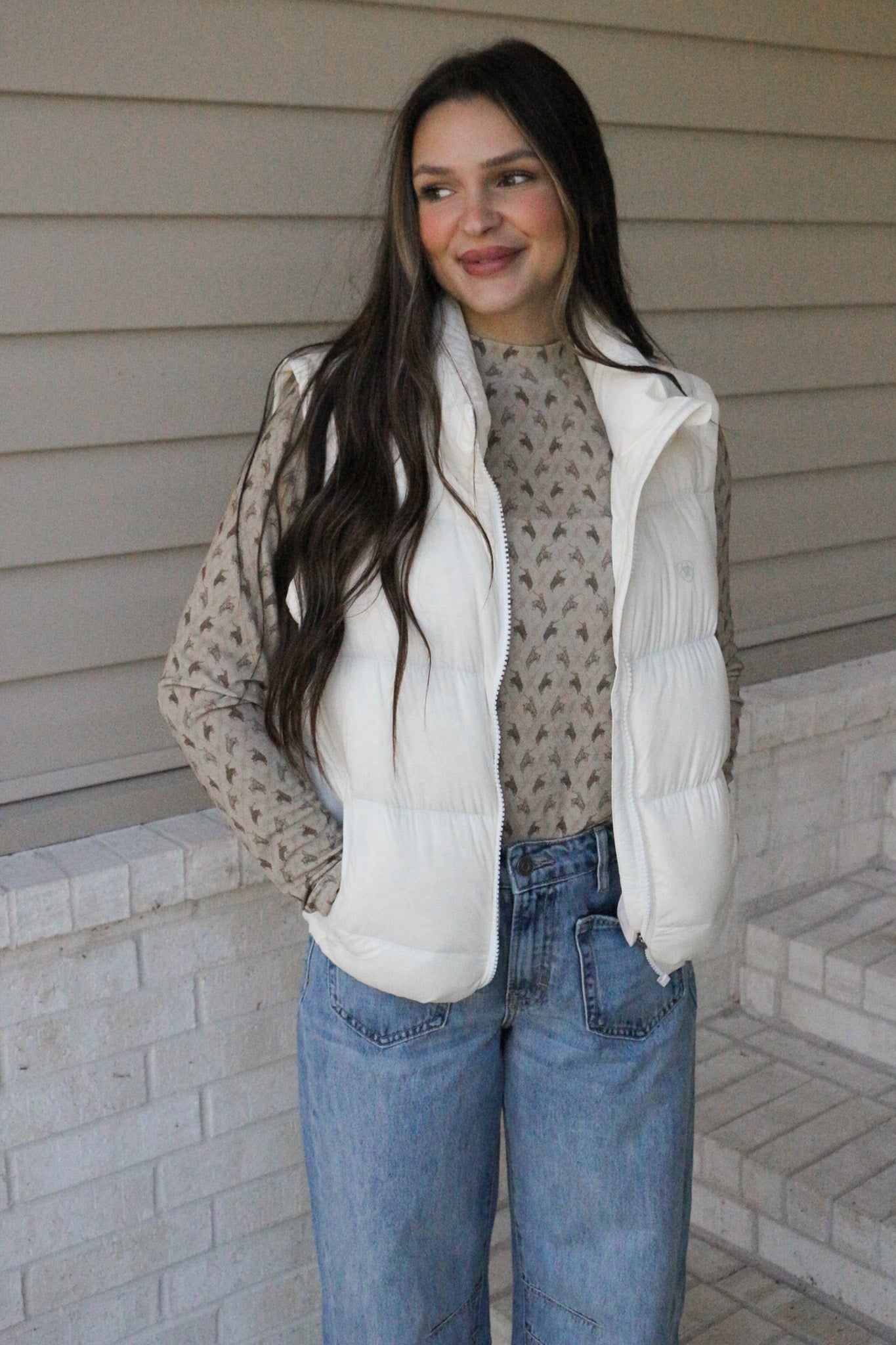 Ariat Star White UltraPuff Down Vest