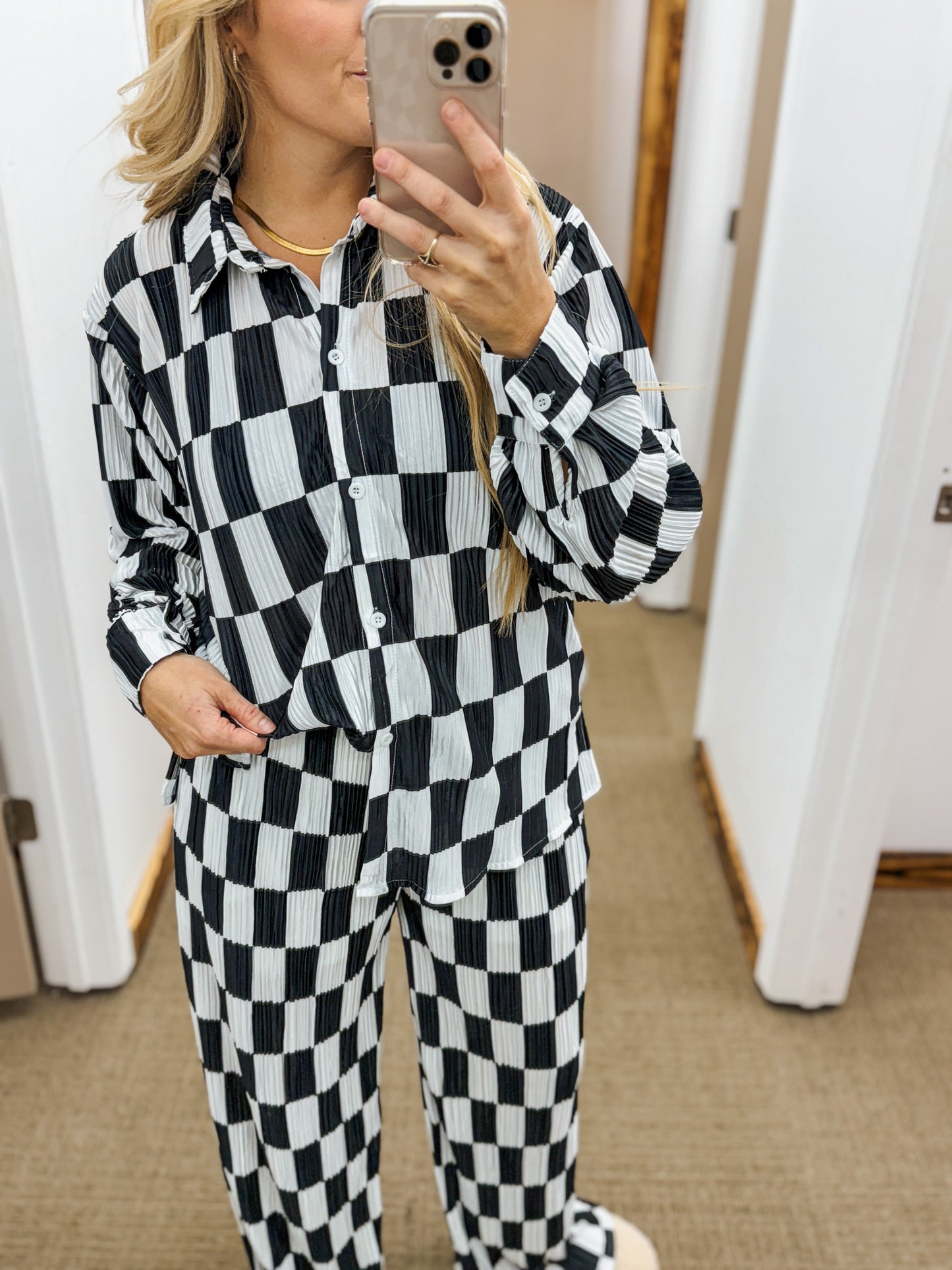 Keep Me Relevant Checkered Set -2 Colors